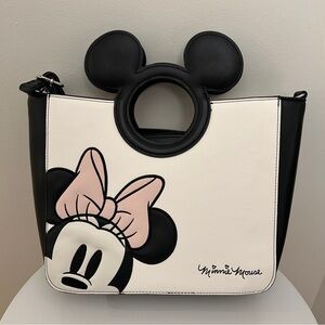 Loungefly x Disney Minnie Mouse Purse Bag w/ Detachable Strap, Zipper & Pockets